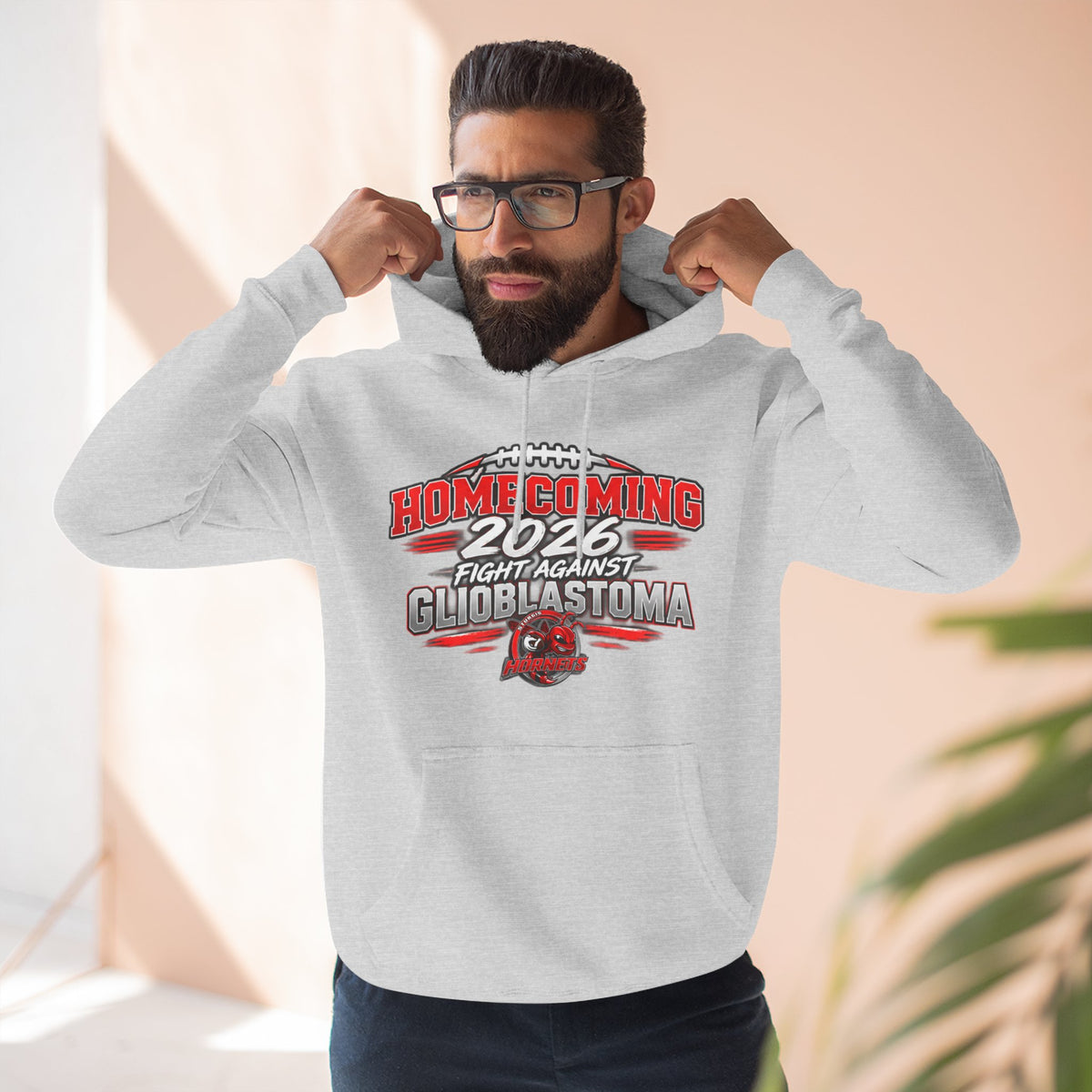 Sturgis Hornets Homecoming 2026 Fight Against Glioblastoma Fleec Pullover Hoodie