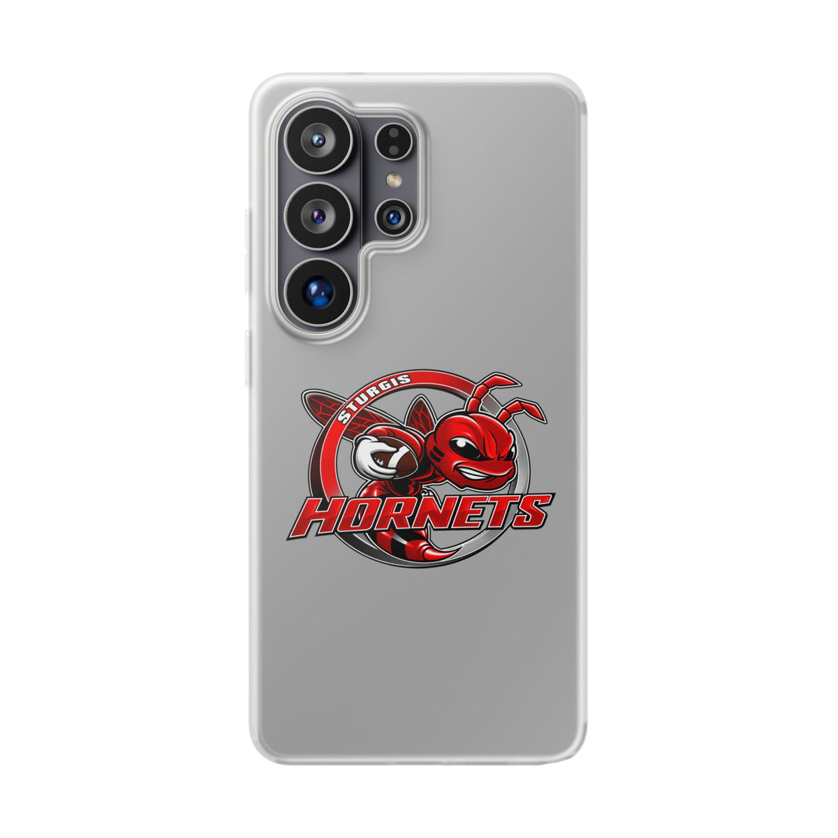 Sturgis Hornets Mascot Logo Clear Flexi Phone Case