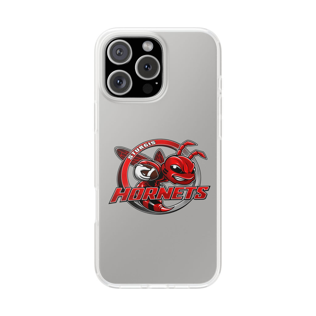 Sturgis Hornets Mascot Logo Clear Flexi Phone Case