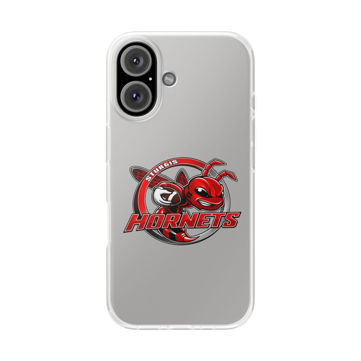Sturgis Hornets Mascot Logo Clear Flexi Phone Case