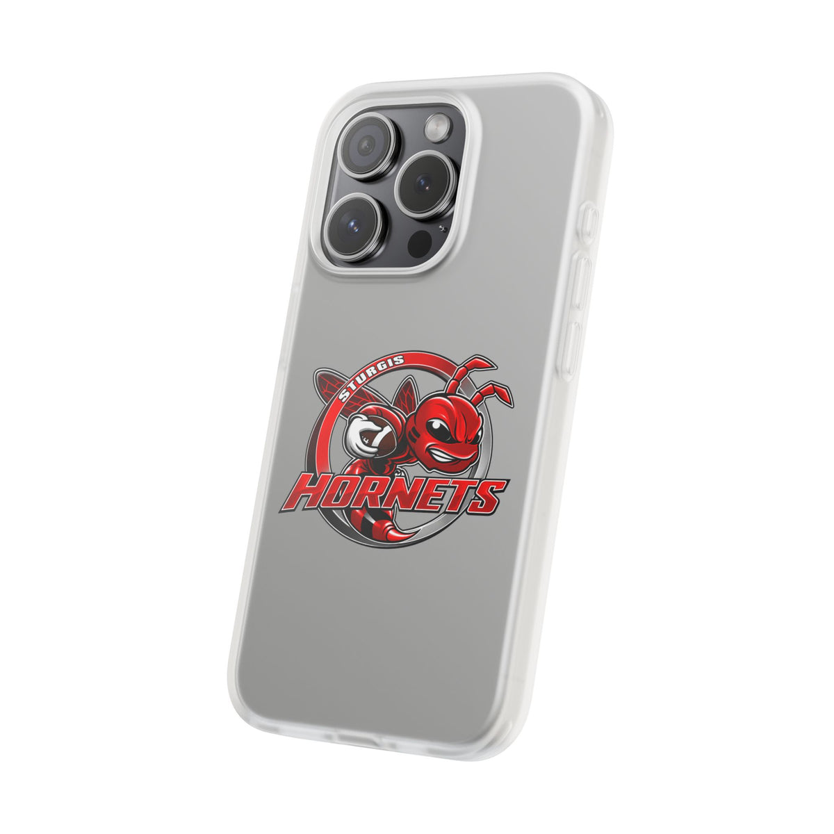 Sturgis Hornets Mascot Logo Clear Flexi Phone Case