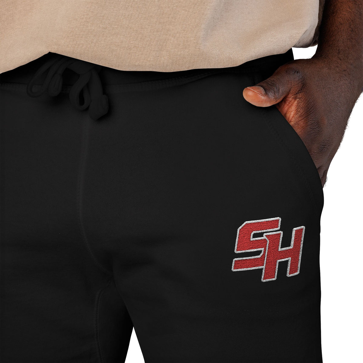 Sturgis Hornets Monogram Logo Embroidered Fleece Sweatpants