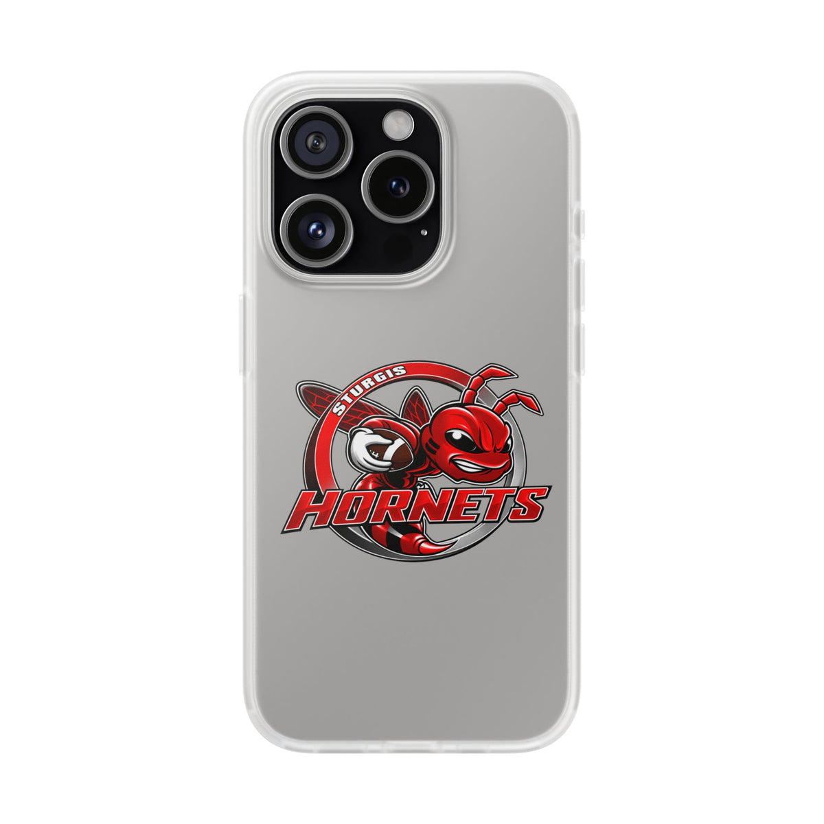 Sturgis Hornets Mascot Logo Clear Flexi Phone Case