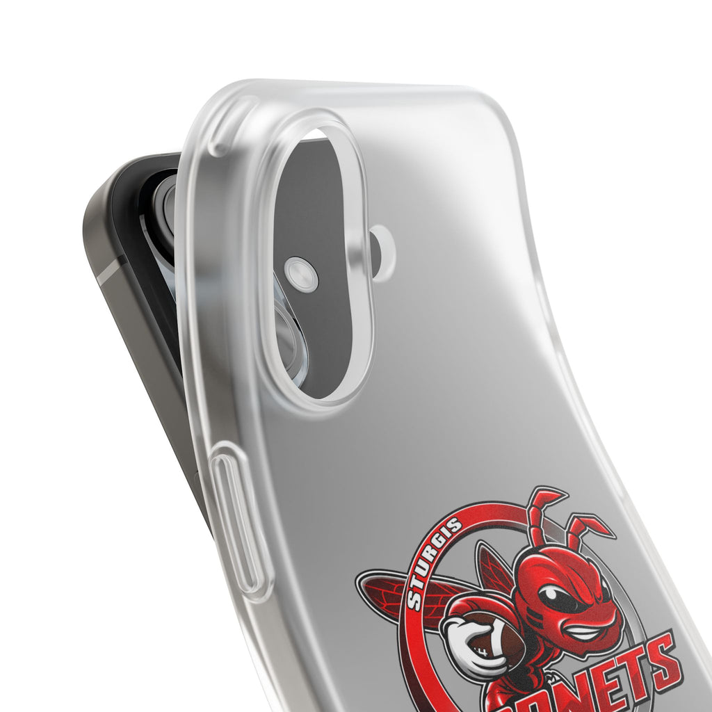 Sturgis Hornets Mascot Logo Clear Flexi Phone Case