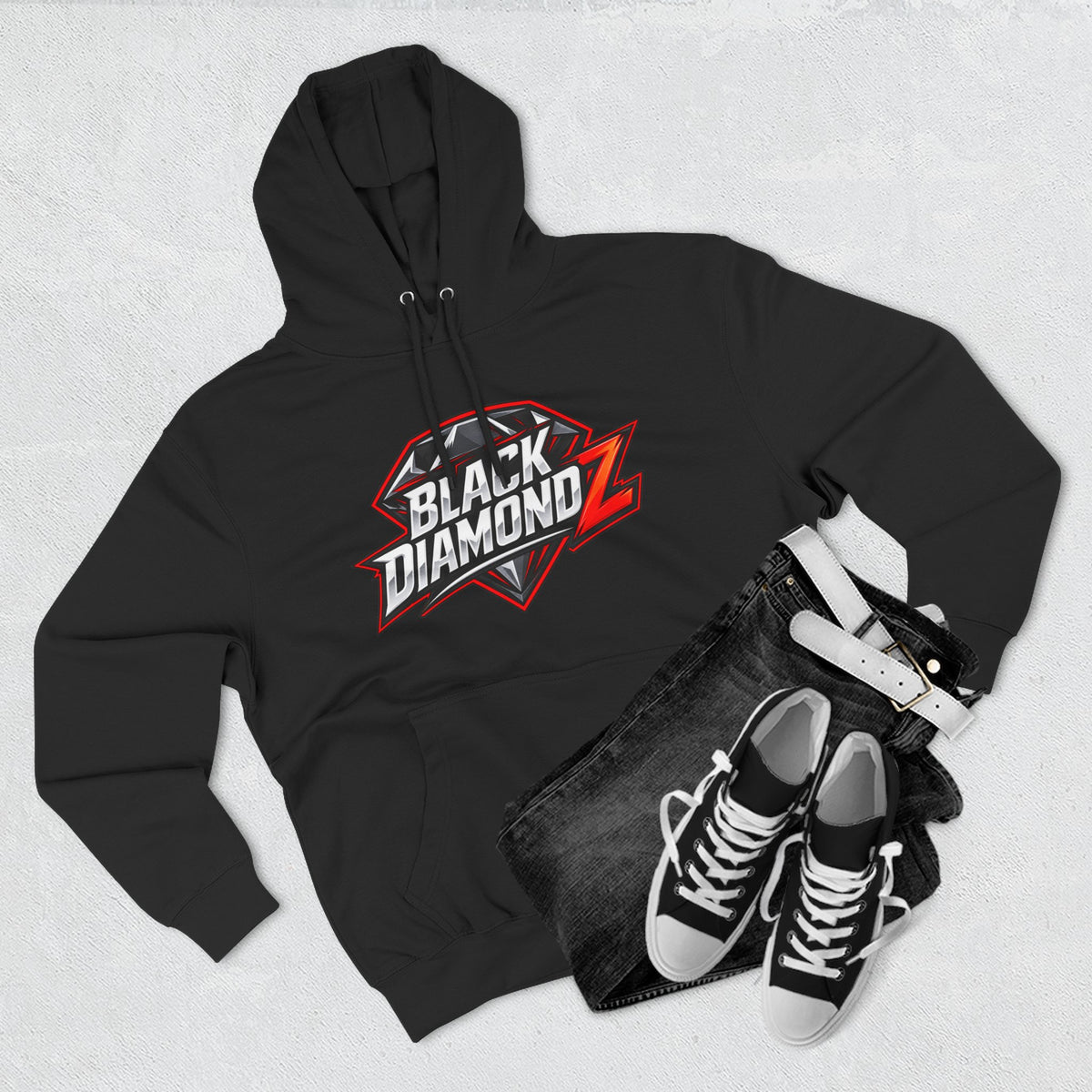 Stugis "Black Diamondz" Cheer Fleece Pullover Hoodie