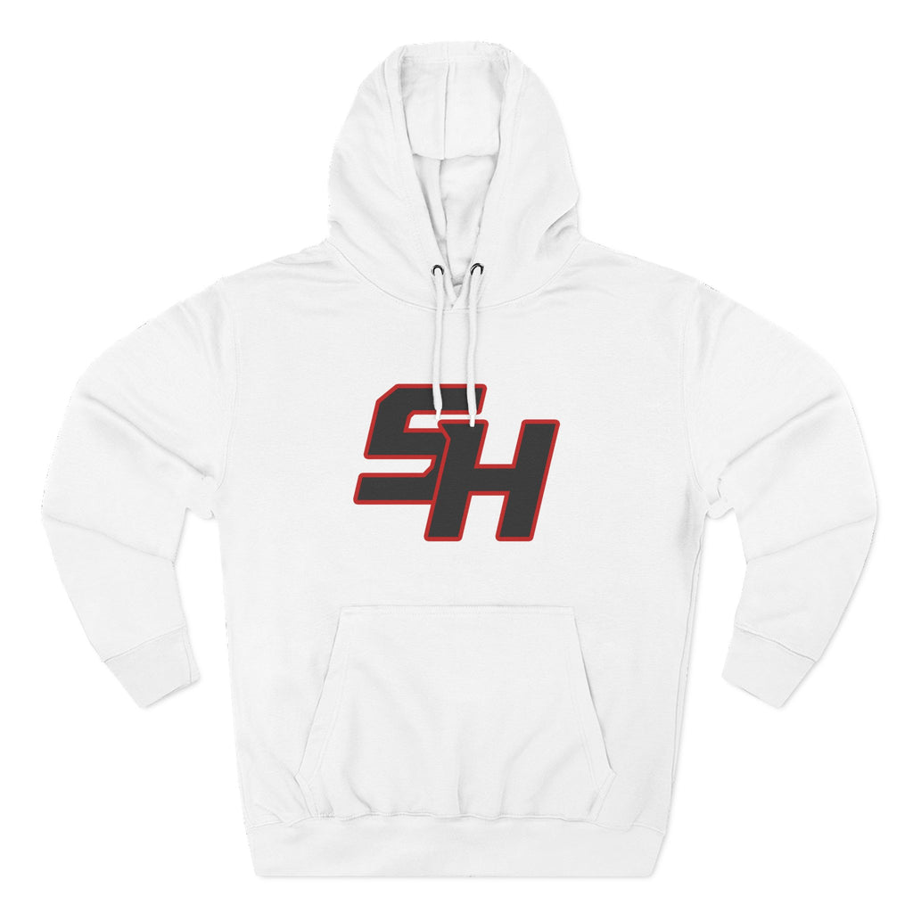 Stugis "SH" Monogram Logo Fleece Pullover Hoodie