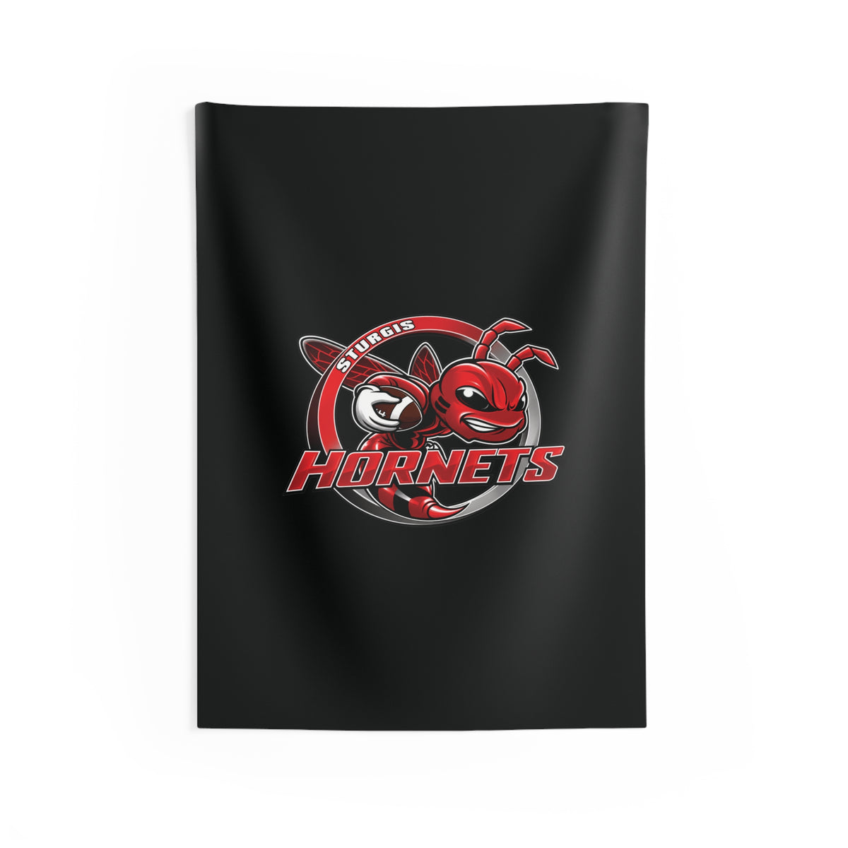Sturgis Hornets Mascot Logo Indoor Wall Tapestry