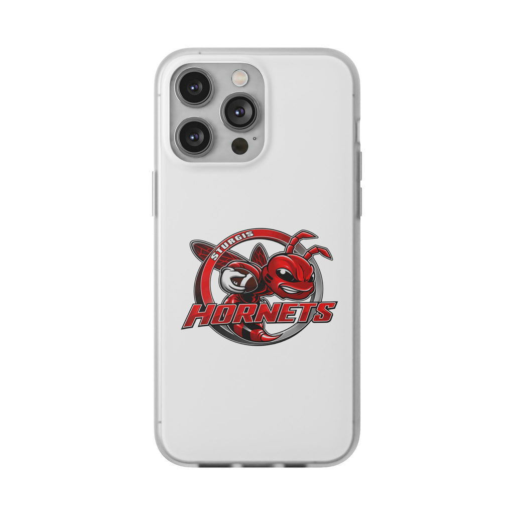 Sturgis Hornets Mascot Logo Clear Flexi Phone Case